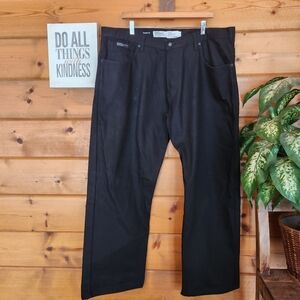 Rocawear Jeans Baggy Loose Fit Black Straight Leg Denim Hip Hop Y2K  Sz 40 X 30"